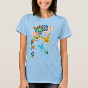 Butterflies en Spring FlowersT-Shirt T-shirt
