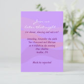 BUTTERFLIES EN STARS Bat Mitzvah Party Kaart (Staand voorkant)