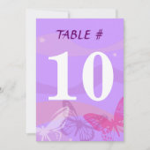 BUTTERFLIES EN STARS Bat Mitzvah Uitnodiging (Voorkant)