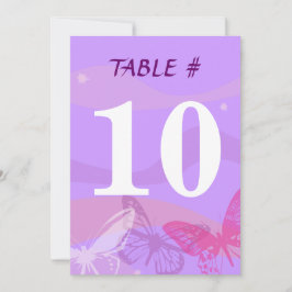 BUTTERFLIES EN STARS Bat Mitzvah Uitnodiging