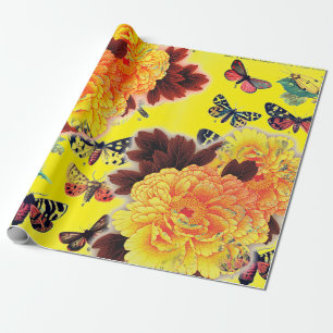 Butterflies en stroommeters, verpakkingspapier cadeaupapier