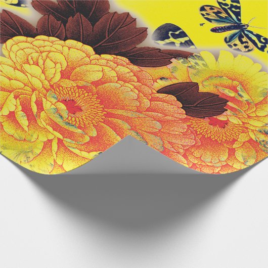 Butterflies en stroommeters, verpakkingspapier cadeaupapier (Hoek)