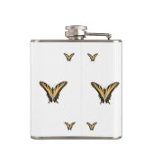 Butterflies en Swirls Heupfles (Achterkant)