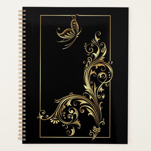 Butterflies en Swirls Planner (Voorkant)