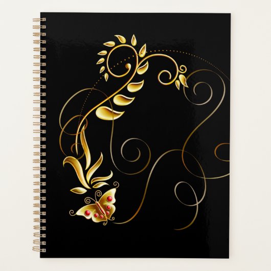Butterflies en Swirls Planner (Voorkant)