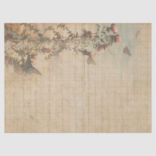 Butterflies en Thistles ontkoppelen papier (Voorkant)