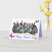 BUTTERFLIES EN VADERDAG VAN DIERLIJKE BOERDERIJEN KAART (Gele Bloem)