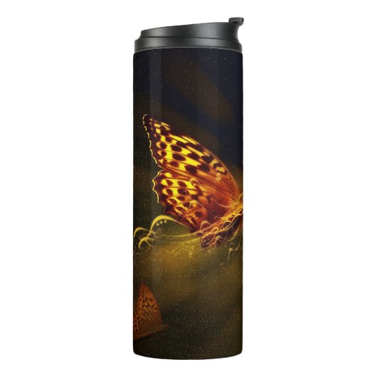 Butterflies en ventilator thermosbeker (Gedraaid links)