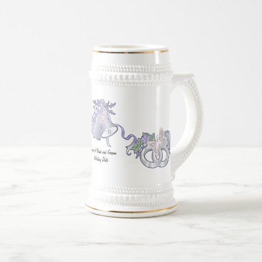 Butterflies en Weddenschappen Bierpul (Voorkant rechts)