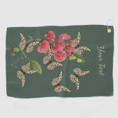 Butterflies en zoete pekelbloem golfhanddoek (Horizontaal)