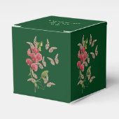 Butterflies en zoete pekelbloem, op maat gesneden bedankdoosjes (Voorkant Zijde)