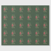 Butterflies en zoete pekelbloem, op maat gesneden cadeaupapier (Vlak)