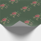 Butterflies en zoete pekelbloem, op maat gesneden cadeaupapier (Hoek)