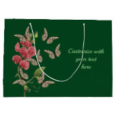 Butterflies en zoete pekelbloem, op maat gesneden groot cadeauzakje (Achterkant)