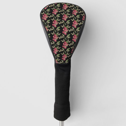 Butterflies en zoete pekelzwart golfheadcover (Voorkant)