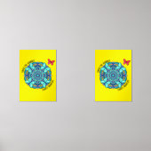 butterflies enjoy the jouney Wood Wall Art Muurkunst Sets (Voorkant)