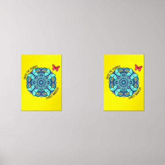 butterflies enjoy the jouney Wood Wall Art Muurkunst Sets (Voorkant)