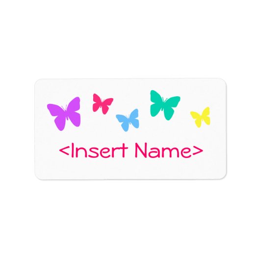 Butterflies Etiket (Voorkant)