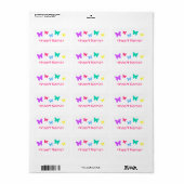 Butterflies Etiket (Full Sheet)