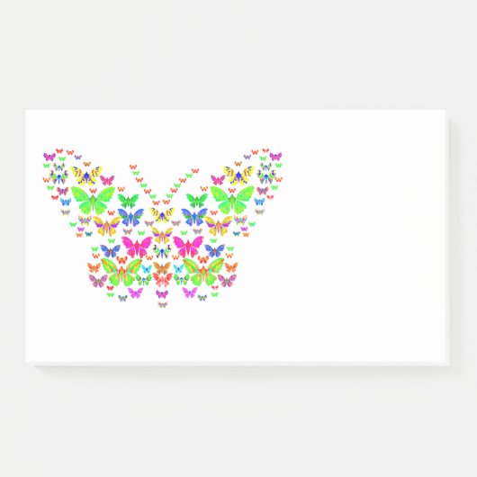'Butterflies Explosion' Post-it® notes, 10" x 6" Notes (Voorkant)