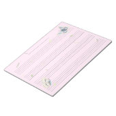 Butterflies Extra Wide Rule Kinder Muziek Manuscri Notitieblok (Schuin)