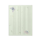 Butterflies Extra Wide Rule Kinder Muziek Manuscri Notitieblok (Linkerzijde)
