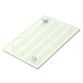 Butterflies Extra Wide Rule Kinder Muziek Manuscri Notitieblok (Schuin)