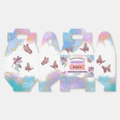 Butterflies Fairy Gold Glitter 1st Birthday Party Bedankdoosjes (Ongevouwen)