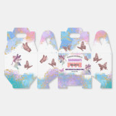 Butterflies Fairy Gold Glitter 5th Birthday Party Bedankdoosjes (Ongevouwen)