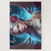 Butterflies fantasie mooie florale kunst legpuzzel (Verticaal)