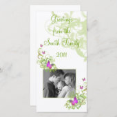 Butterflies Feestdagenkaart (Voorkant / Achterkant)