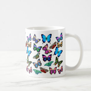 Butterflies fladderen door Mok