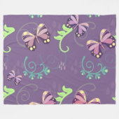 Butterflies Fleece Blanket (Voorkant (Horizontaal))