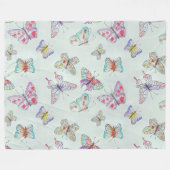 Butterflies Fleece Blanket (Voorkant (Horizontaal))
