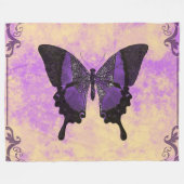 Butterflies Fleece Blanket Deken (Voorkant (Horizontaal))