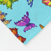 Butterflies Fleece Deken (Hoek)