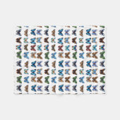 Butterflies Fleece Deken (Voorkant (Horizontaal))