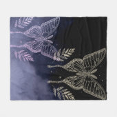 Butterflies Fleece deken (Voorkant (Horizontaal))