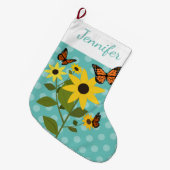 Butterflies Floral kerststaart Grote Kerstsok (Voorkant (Hangend))