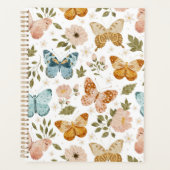 Butterflies Floral Pink Planner (Voorkant)