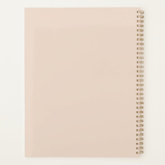 Butterflies Floral Pink Planner (Achterkant)