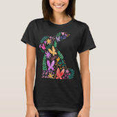 Butterflies Flower Easter Bunny Fun for Spring Eas T-shirt (Voorkant)