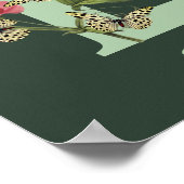 Butterflies Flower Monogram Initial L Personalized Poster (Hoek)