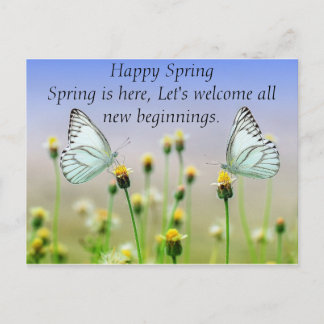 Butterflies Flowers Briefkaart