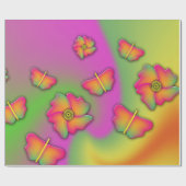 Butterflies & Flowers Cadeaupapier (Vlak)