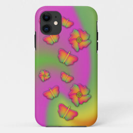 Butterflies & Flowers Case-Mate iPhone Case