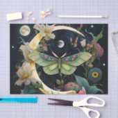 Butterflies, Flowers en Moon Tissuepapier (Craft)
