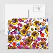 Butterflies & Flowers Full Coverage Graphic Briefkaart (Voorkant / Achterkant)