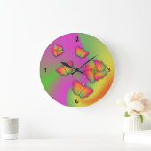 Butterflies & Flowers Large Clock Grote Klok (Huis)