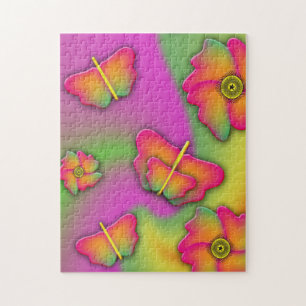 Butterflies & Flowers Legpuzzel